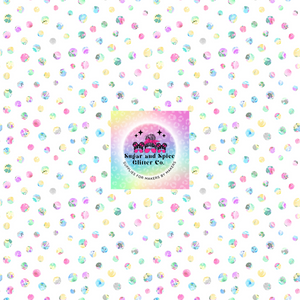 Spring Polka Dots Patterned Vinyl 12x12