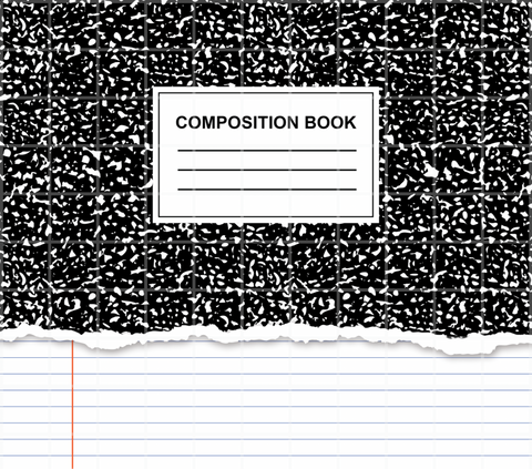 Composition book - Tumbler Wrap