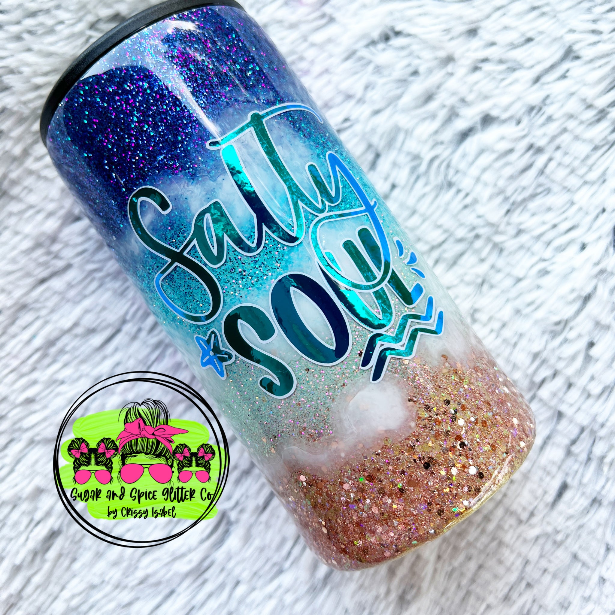 Salty Soul Can Cooler/Tumbler Duo || Made to order